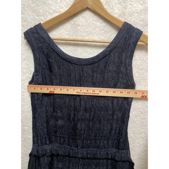 Marni Blue Crinkle Sleeveless Top with Tie-Front Detail Size Small See photos - Picture 4 of 6
